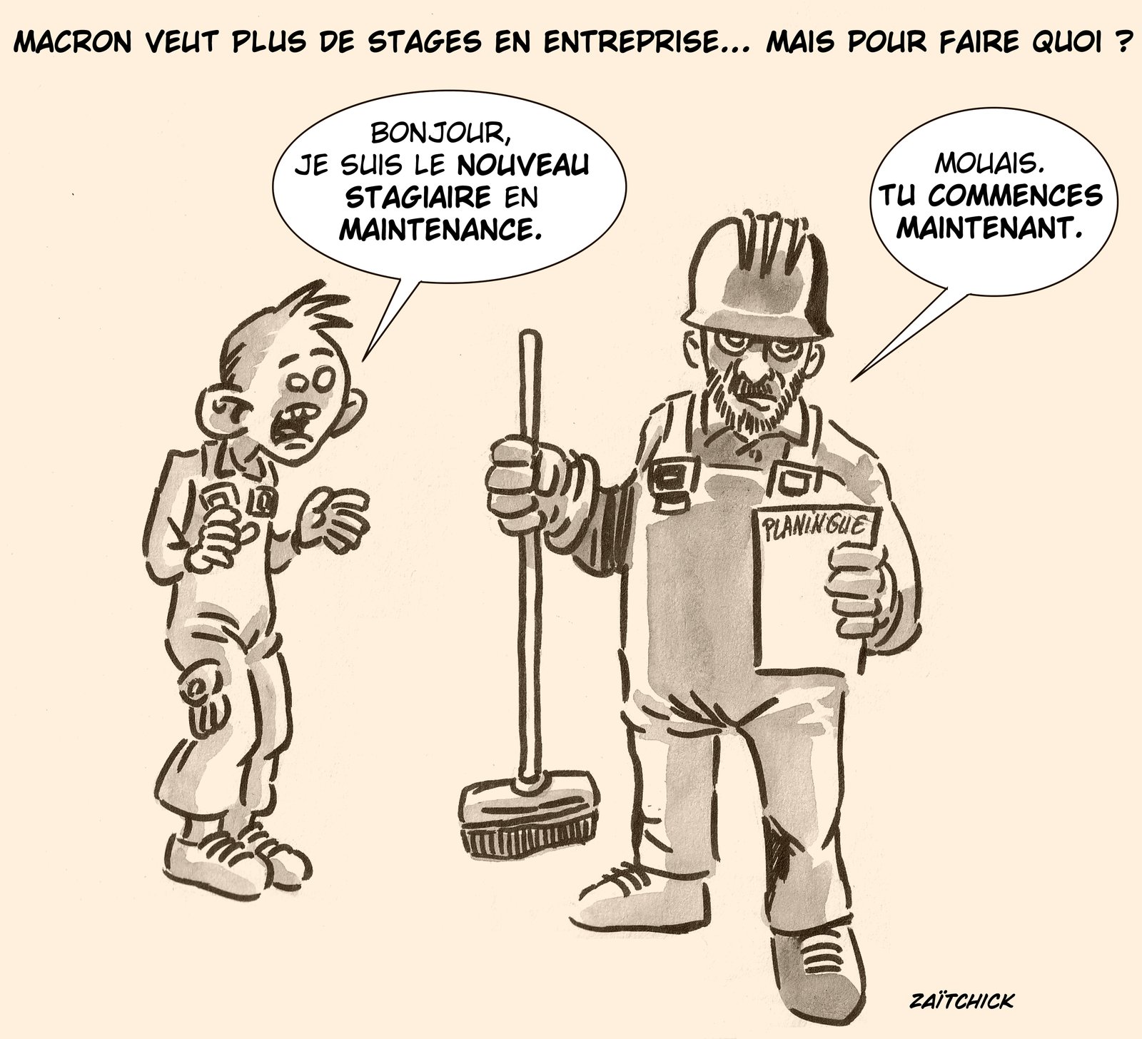 Jeune en entreprise