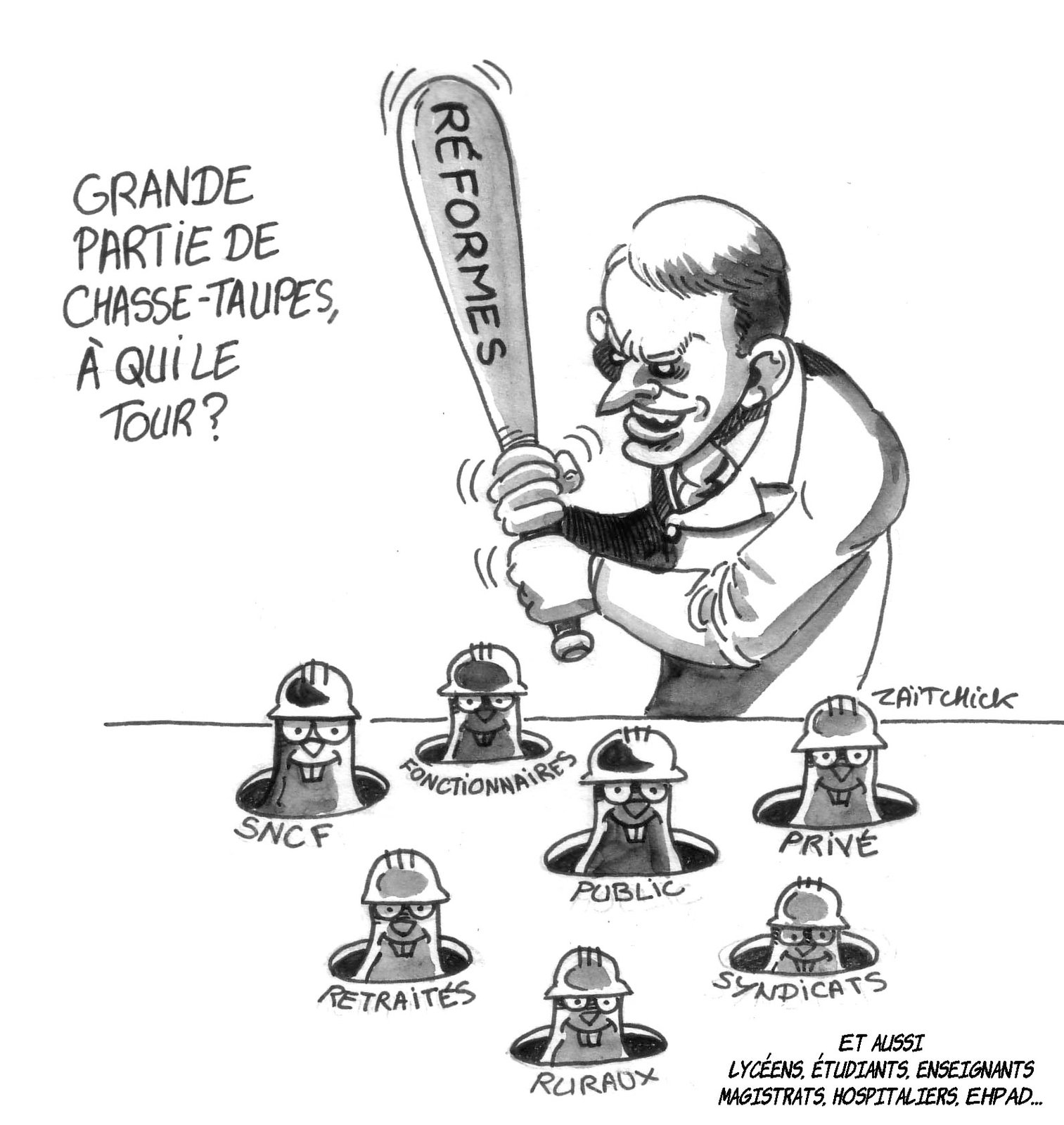 Matraquage réformiste...