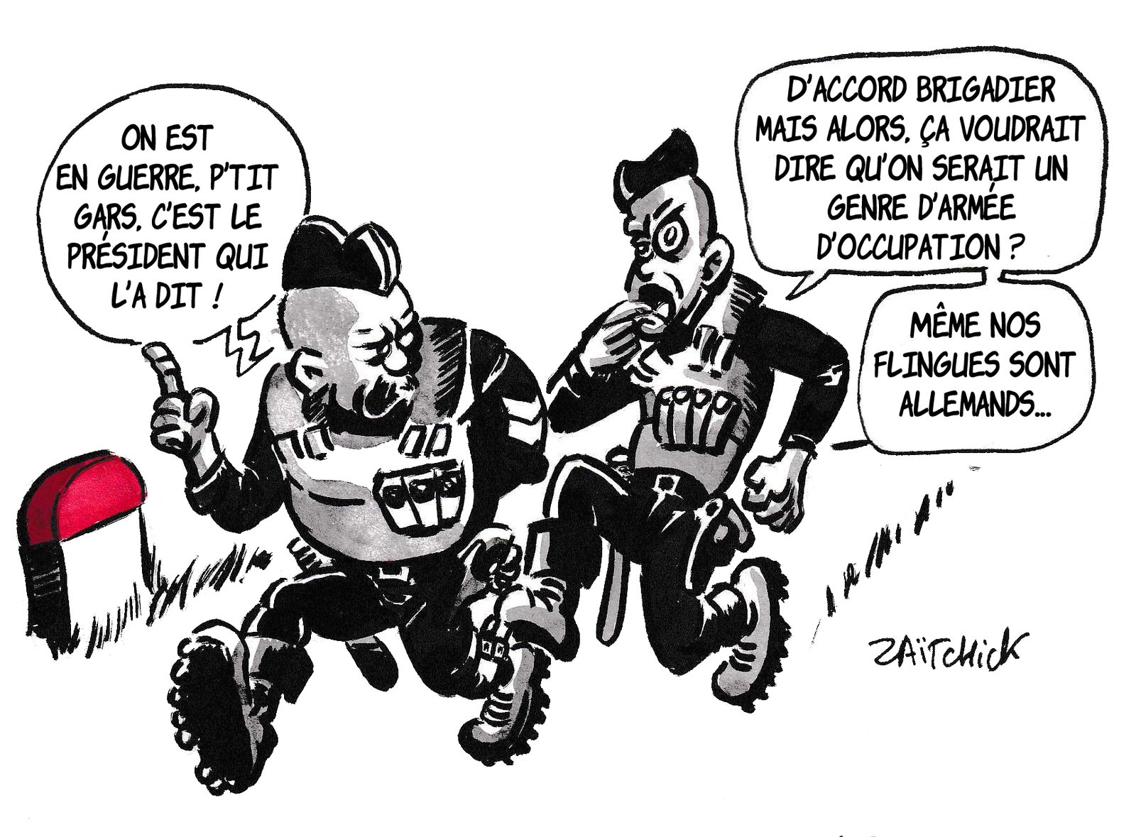 Guerre en pays confiné