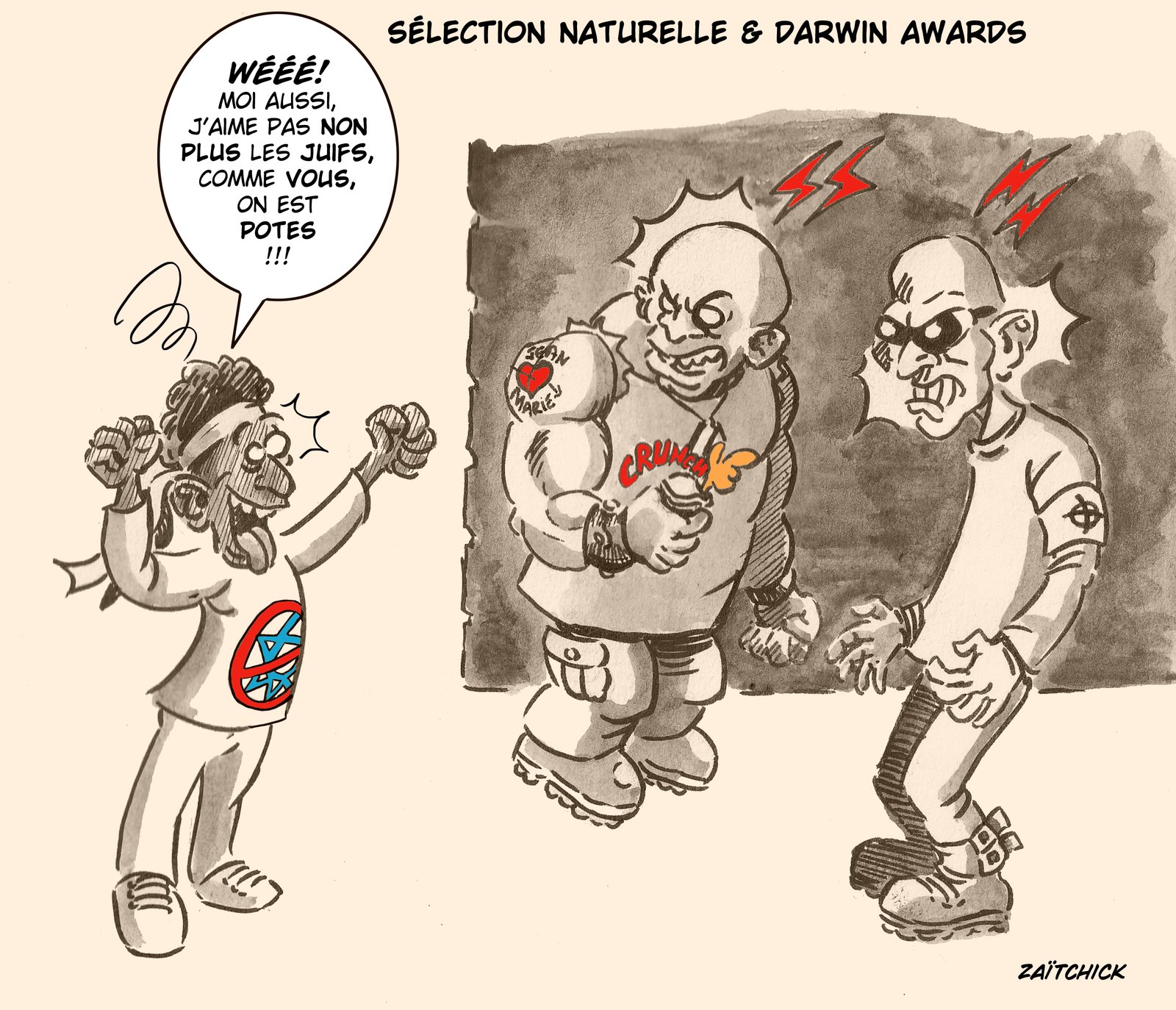 @ntisémite, tu perds ton sang-froid.