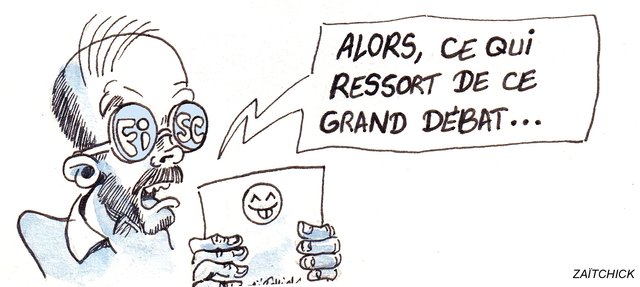 Grand débat, petit débit...