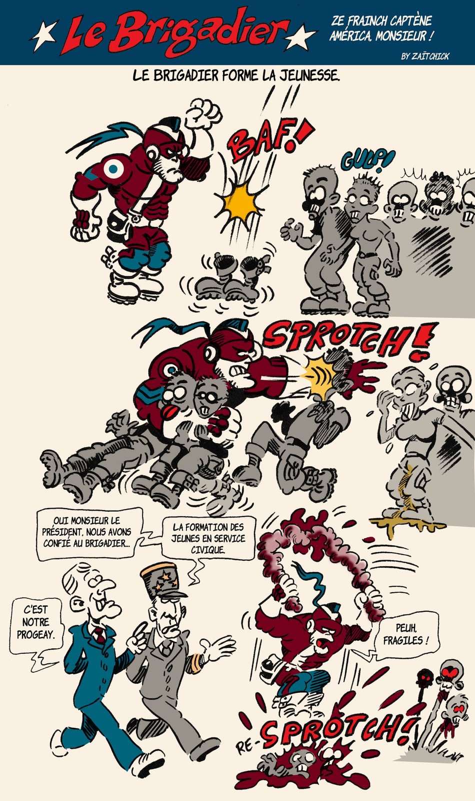 Le brigadier forme la jeunesse