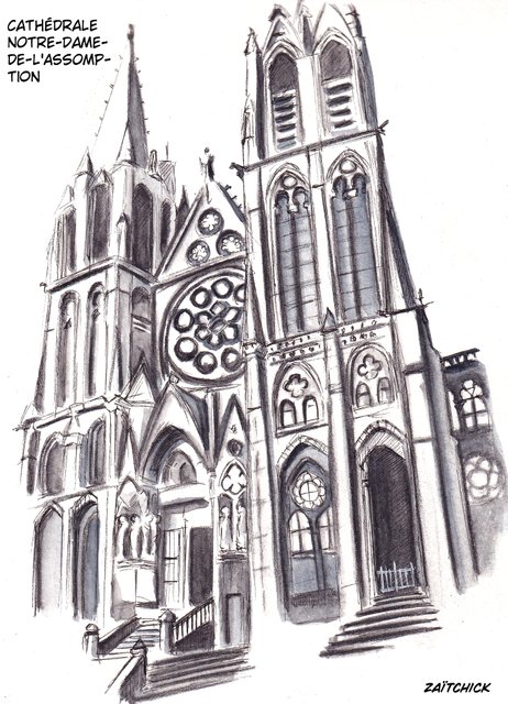 La cathédrale Notre-Dame-de-l'Assomption à Clermont-Ferrand