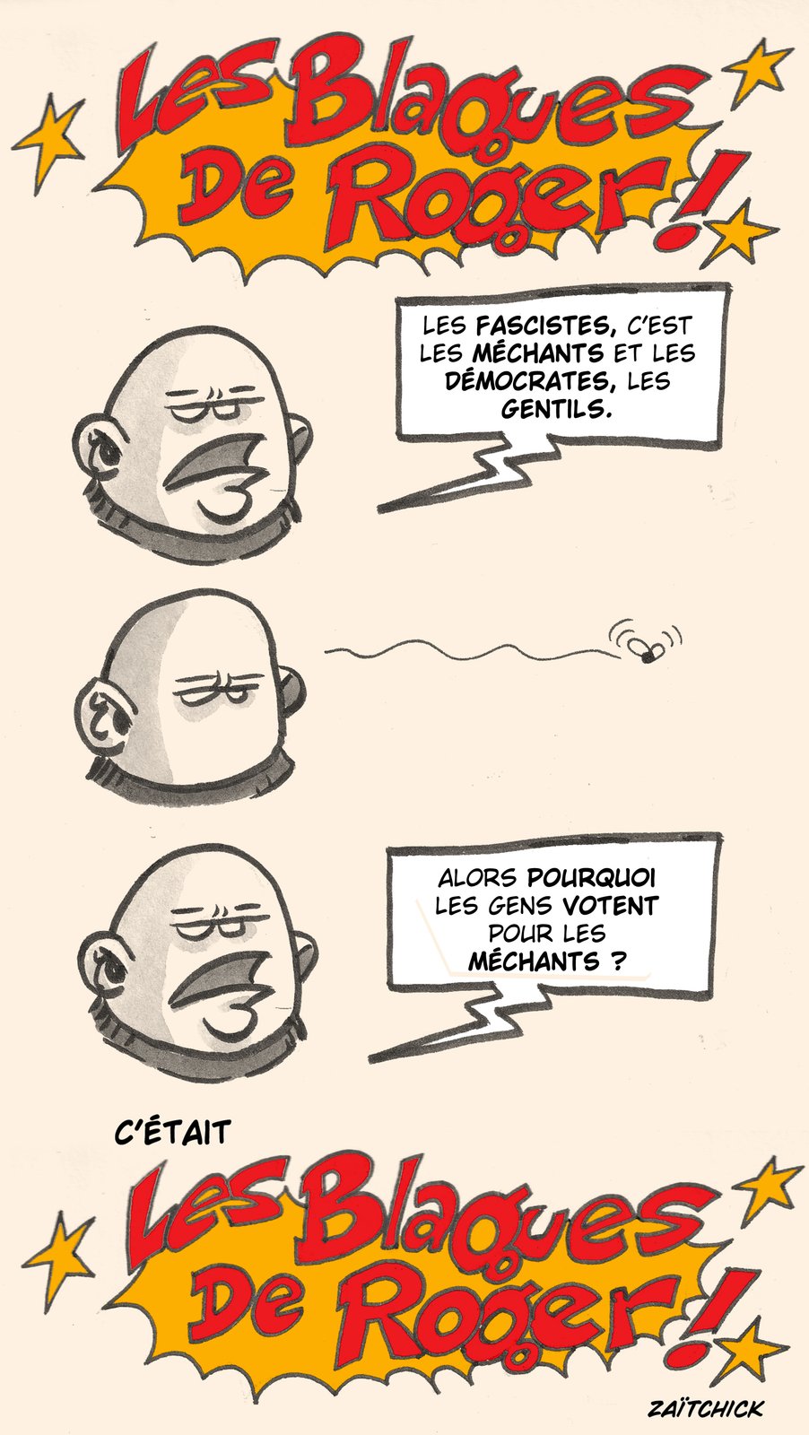 Les blagues démocratiques de Roger