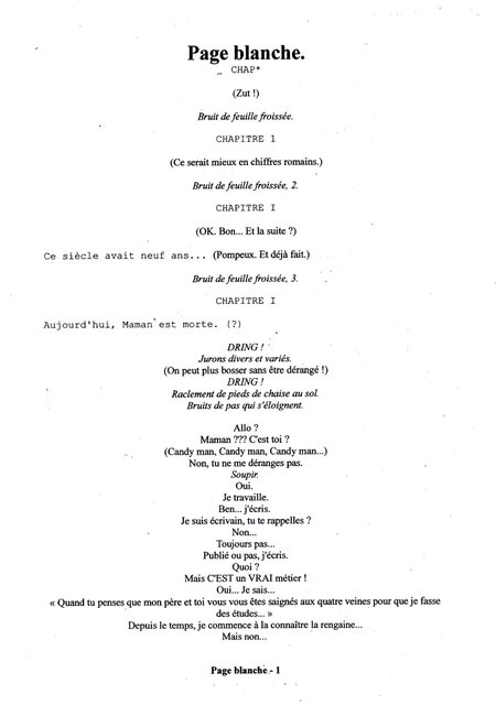 Page blanche