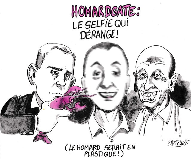 Le ministre que le homard guette.